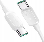 Kable USB - Kabel USB Joyroom Kabel Joyroom Multi-Color Series A14 USB-C / USB-C 100W 1.2 m - biały - miniaturka - grafika 1
