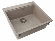 Zlewozmywaki - Miraggio Lagoon 540 Zlewozmywak kompozytowy jednokomorowy 54,1x51,1 cm terakota 0001200 - miniaturka - grafika 1