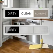 Akcesoria i części do zmywarek - TEMU Samoprzylepny Wskaźnik Czystości/Brudu do Zmywarki, Trzy Tryby Dostępne, Zawiera Wskazówkę Stanu Pracy. Zawiera Klej Bez Resztek - miniaturka - grafika 1