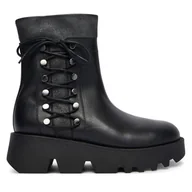 Botki damskie - Botki Fly London Zakufly P145313000 Czarny - miniaturka - grafika 1