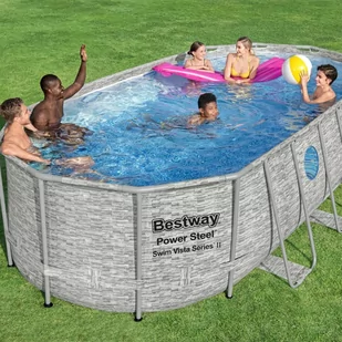 Lumarko Basen Power Steel Swim Vista Series, 549x274x122 cm - Baseny ogrodowe - miniaturka - grafika 1