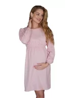 Sukienki - ToBe Damska sukienka ciążowa Airy o lakonicznym kroju jest idealna do lekkiego wiosennego wyglądu, 4497763, różowa, M, Rosa, M - miniaturka - grafika 1