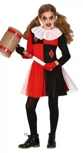 Strój dla dzieci, Harlequin, czarno-czerwony, rozmiar 116 - Stroje karnawałowe - miniaturka - grafika 1