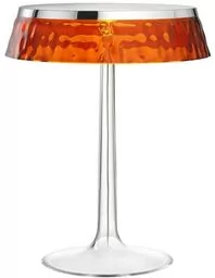 Flos - Bon Jour T Lampa Stołowa Chrom/Bursztynowa Flos - Lampy stojące - miniaturka - grafika 1
