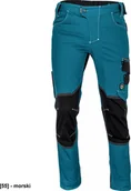 Odzież robocza - CERVA NEURUM CLASSIC spodnie - męskie spodnie robocze, 6 kieszeni, elastyczny materiał Trifibetex, odblaski - morski 48 - miniaturka - grafika 1