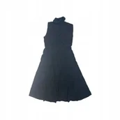 Sukienki - Czarna sukienka damska ramiączka ZARA M - miniaturka - grafika 1