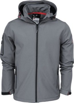Kurtka Przejściowa Softshell Z Kapturem Męska Ozoshi Kazaiuki Grafit r L
