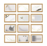 Ramki na zdjęcia - Zestaw Ramek Drewnianych - Galeria Ramek Na 12 Zdjęć - miniaturka - grafika 1