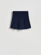 Spódnice - Reserved - Dzianinowa spódnica mini - granatowy - miniaturka - grafika 1
