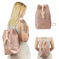 Torebki damskie - Plecak damski worek elegancki miejski różowy  Captain Mike - miniaturka - grafika 1