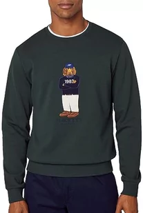 Hackett London Męska bluza z logo Harry'ego, Zielony (ciemnozielony), XL - Bluzy męskie - miniaturka - grafika 1