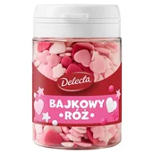 Dodatki do ciast w proszku - Delecta Posypka cukrowa dekoracyjna bajkowy róż 48 g - miniaturka - grafika 1