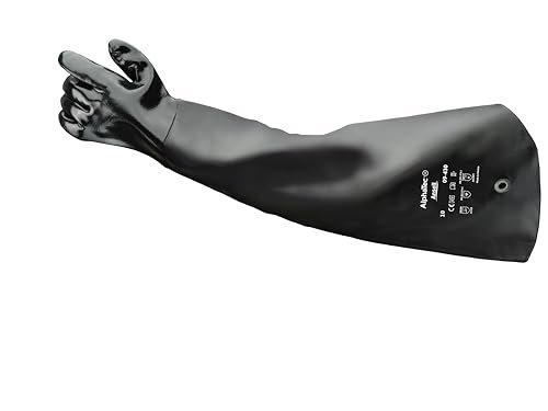 Ansell Scorpio 09-430 Rękawice neoprenowe, ochrona przed chemikaliami i płynami, czarny, rozmiar 10 (zestaw 1 pary)