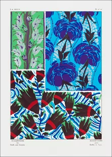 Vintage flower patterns, elegant Art Nouveau, E. A. Séguy -  plakat Wymiar do wyboru: 30x40 cm - Plakaty - miniaturka - grafika 1