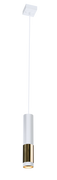 Lampy sufitowe - Amplex Kavos lampa wisząca 1-punktowa biała 8363ax - miniaturka - grafika 1