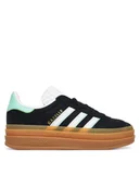 Buty dla dziewczynek - adidas Sneakersy Gazelle Bold IH6456 Czarny - miniaturka - grafika 1