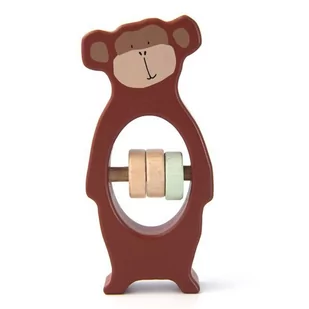 PPD, grzechotka drewniana, Mr Monkey - Grzechotki dla dzieci - miniaturka - grafika 1