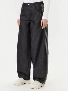 adidas Jeansy Premium Essentials JV7773 Czarny Wide Leg - Spodnie damskie - miniaturka - grafika 1