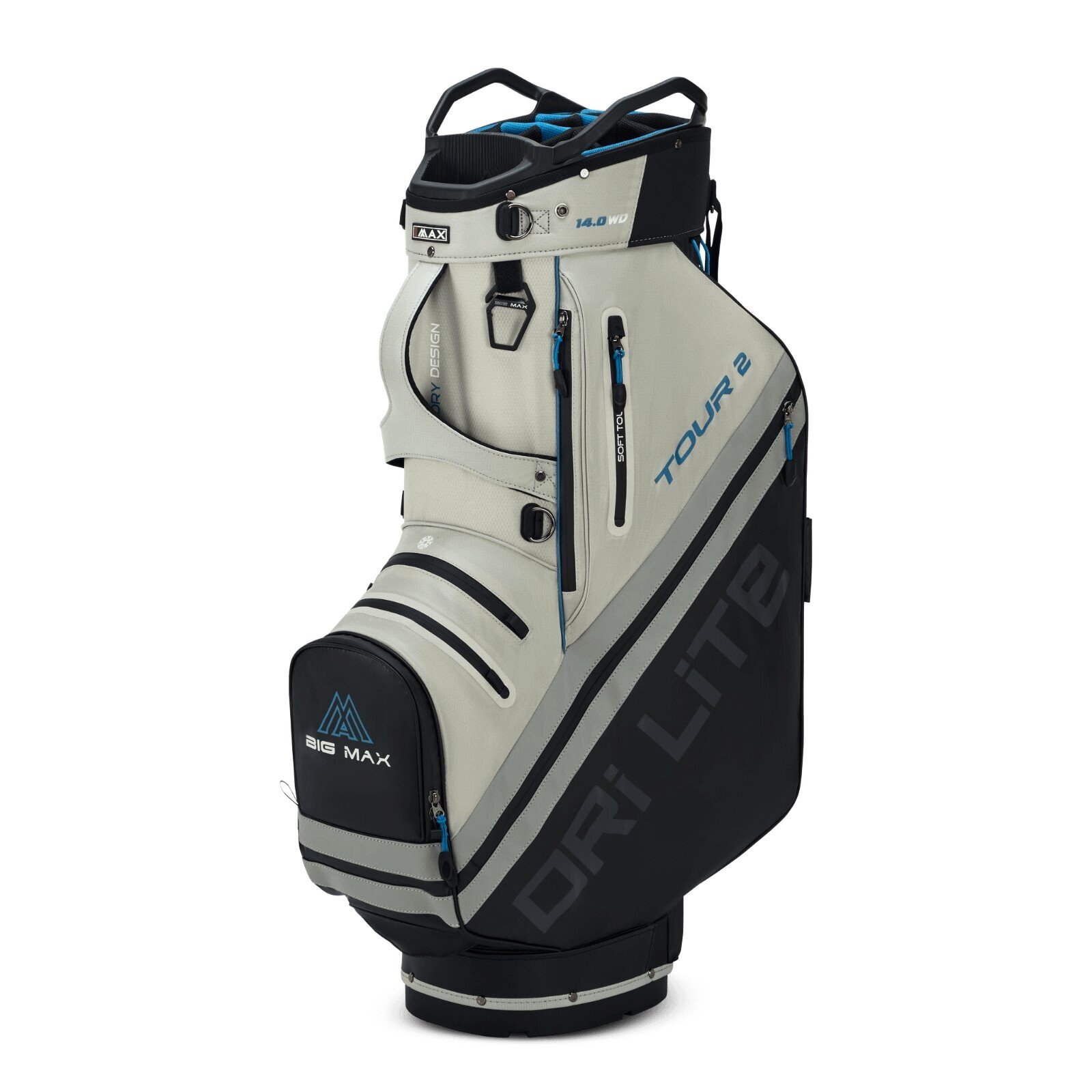 Torba golfowa typu cart bag Big Max Dri Lite Tour 2 Black/Off White/Blue