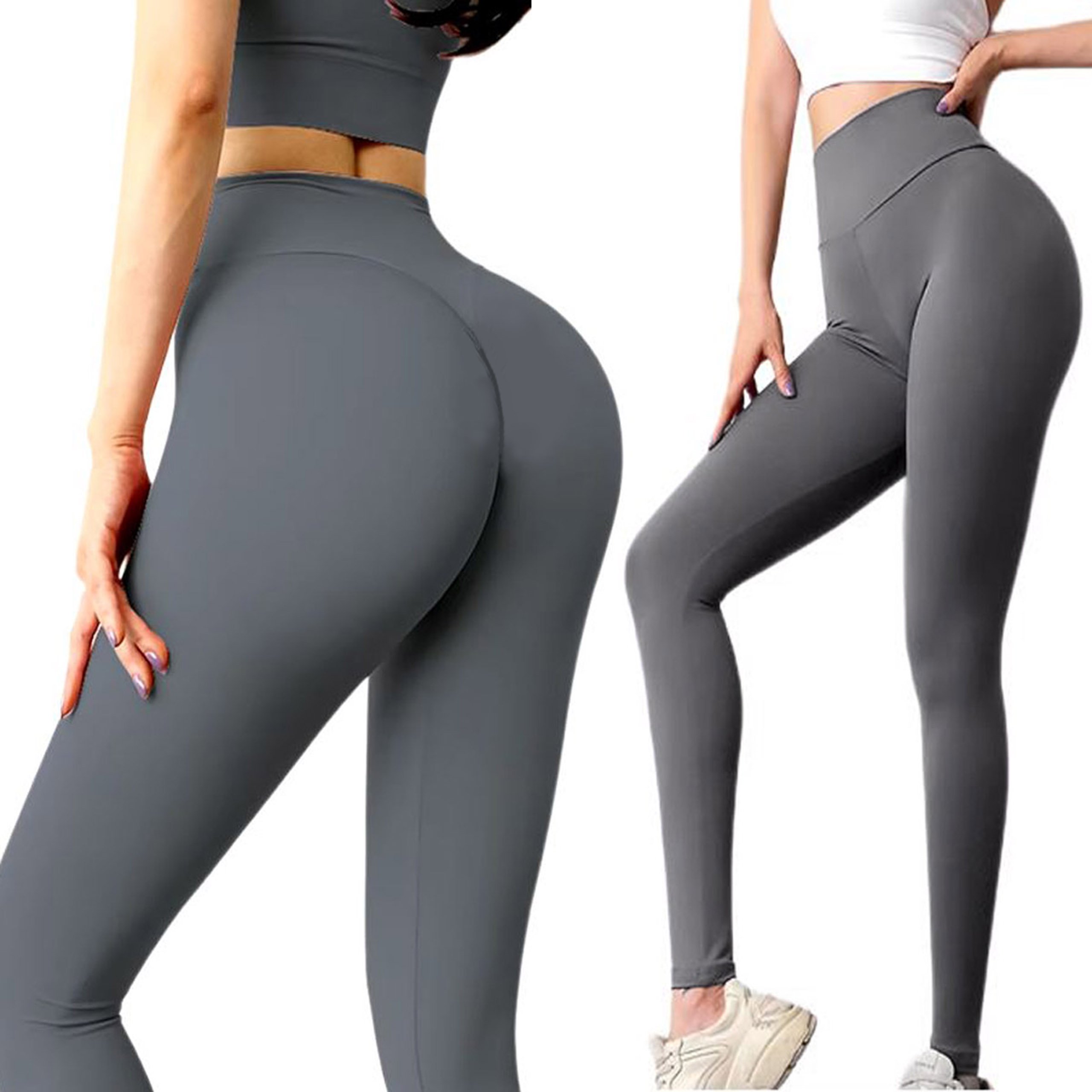 Legginsy z wysokim stanem Modelujące sportowe Kryjące Getry Rozmiar M