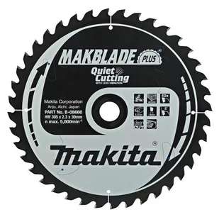 Makita B-08866 piła tarczowa do cięcia drewna 350x30 mm 100 zębów T.C.T. Makblade Plus - Tarcze do pił - miniaturka - grafika 1