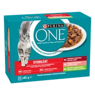 Mokra karma dla kotów - Purina One Sterilcat mix smaków 12x85g - miniaturka - grafika 1