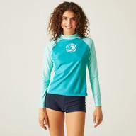 Stroje kąpielowe - Regatta Damski Rashguard Long Sleeve Niebieski, Rozmiar: 34 - miniaturka - grafika 1