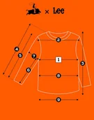 Koszulki męskie - Lee LS WAFFLE TEE longsleeve koszulka bawełniana męska długi rękaw logo XXL - miniaturka - grafika 1