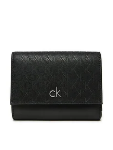 Calvin Klein Mały Portfel Damski Ck Daily Medium Trifold_Mono K60K612841 Czarny - Portfele - miniaturka - grafika 1