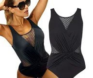 Stroje kąpielowe - Self strój kąpielowy damski jednoczęściowy modelujący elegancki kobiecy R.L - miniaturka - grafika 1