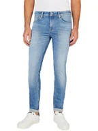 Spodnie męskie - Pepe Jeans Dżinsy - Slim fit - w kolorze niebieskim - miniaturka - grafika 1