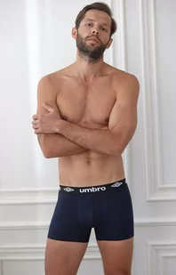 Umbro 2-pack bawełnianych bokserek męskich w kolorze czarnym i granatowym, Kolor czarno-granatowy, Rozmiar M, Umbro - Intymna - Majtki męskie - miniaturka - grafika 1