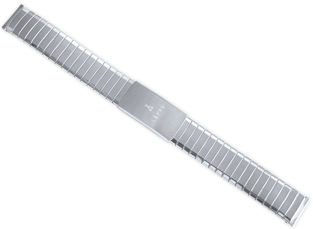 Bransoleta stalowa do zegarka 14 mm Lavvu LS2AS14 srebrna rozciągana