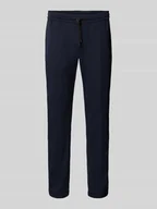 Spodnie męskie - Chinosy o kroju tapered fit z wiskozą - miniaturka - grafika 1