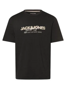 Jack & Jones Koszulka męska - JJAlvis Mężczyźni Bawełna czarny|szary nadruk, M - Koszulki męskie - miniaturka - grafika 1
