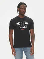 Koszulki męskie - HUGO T-Shirt Dobero 50542734 Czarny Regular Fit - miniaturka - grafika 1