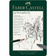 Ołówki - Faber Castell Zestaw ołówków i grafitów PITT 11 elementów 112972 - miniaturka - grafika 1