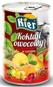 Koncentraty warzywne, przeciery - Koktajl Owocowy Europejski w Lekkim Syropie 235g- Kier - miniaturka - grafika 1