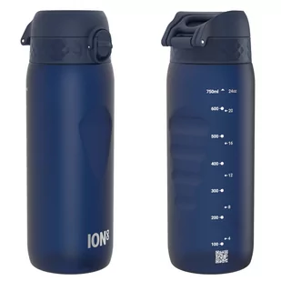 ION8 Granatowa butelka na wodę z miarką motywacyjną 750 ml - Butelki filtrujące - miniaturka - grafika 1