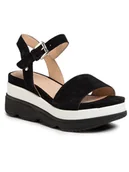 Sandały damskie - Geox Sandały D Gardenia C D02HBC 00021 C9999 Czarny - miniaturka - grafika 1