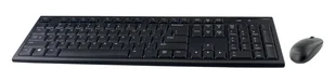 Deltaco TB-114-US klawiatura Dołączona myszka Dom RF Wireless QWERTY US English Czarny TB-114-US - Myszki - miniaturka - grafika 1