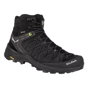 SALEWA Ms ALP Trainer 2 Mid GTX, męskie buty trekkingowe, Czarny, 44.5 EU - Buty trekkingowe męskie - miniaturka - grafika 1