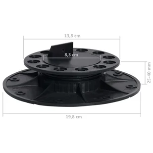 Regulowane wsporniki tarasowe, 10 szt., 25-40 mm Lumarko! - Podesty i deski tarasowe - miniaturka - grafika 8