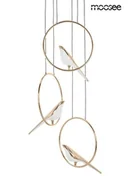 Lampy sufitowe - MOOSEE lampa wisząca BIRD DISC złota - miniaturka - grafika 1