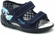 Buty dla chłopców - Kapcie dziecięce RenBut 13-112NP-0393 Rekin - miniaturka - grafika 1