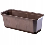 Donice - Skrzynka balkonowa 40 cm, brązowa - miniaturka - grafika 1