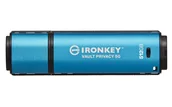 Pendrive - Kingston Technology IronKey Vault Privacy 50 512 GB USB Typu-A 3.2 Gen 1 (3.1 Gen 1) Czarny, Niebieski IKVP50/512GB - miniaturka - grafika 1