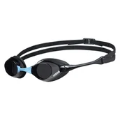 Pływanie - Arena Cobra Swipe Goggles, dark_smoke/black/blue 2021 Okulary do pływania 4195-600-0 - miniaturka - grafika 1