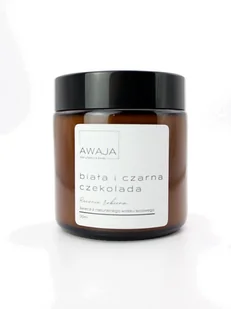 Świeca sojowa biała i czarna czekolada – zapachowa, ręcznie robiona, 120ml - Świece - miniaturka - grafika 1