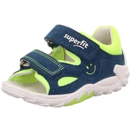 Buty dla chłopców - Superfit Sandały chłopięce Flow, Niebieski, żółty 8030, 22 EU - miniaturka - grafika 1